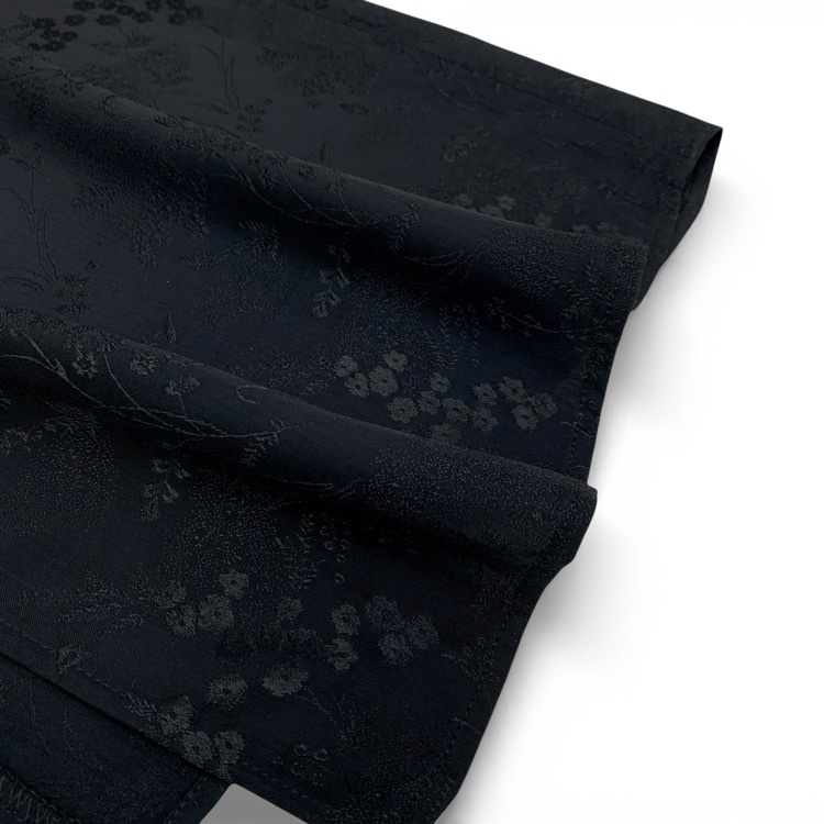 Mame Kurogouchi マメクロゴウチ Floral Jacquard Camisole Dress 野草柄ジャガードキャミソールワンピース ブラック 1 MM24FW-DR041