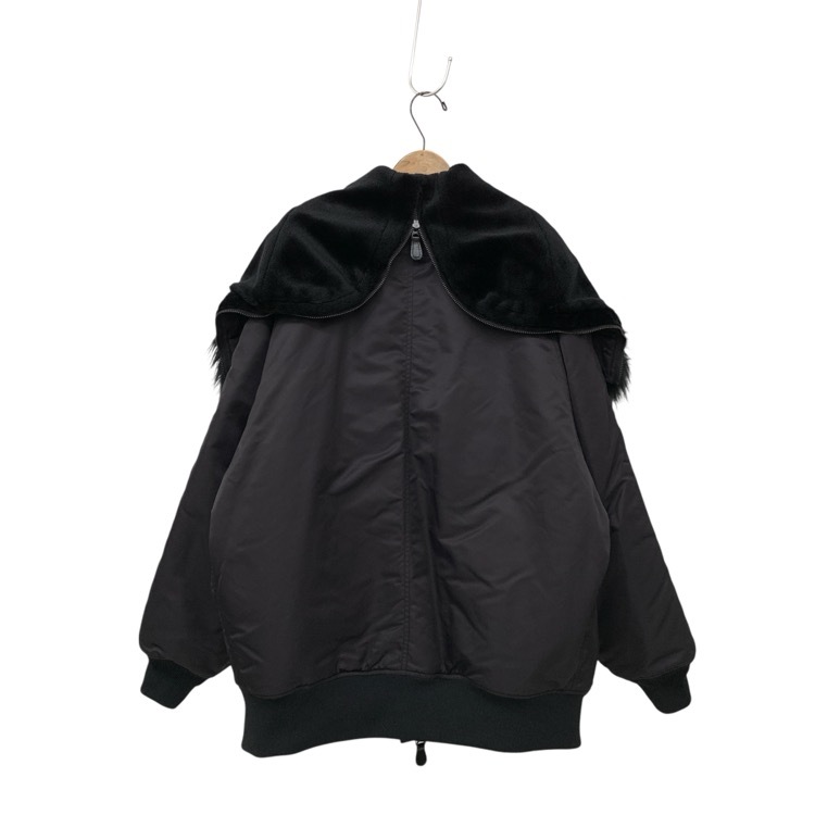 HYKE ハイク TYPE N-2 JACKET ビッグシルエットブルゾン ボンバージャケット ブラック 4 17414
