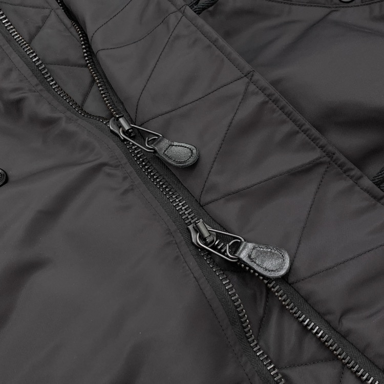HYKE ハイク TYPE N-2 JACKET ビッグシルエットブルゾン ボンバージャケット ブラック 4 17414