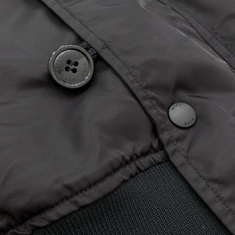 HYKE ハイク TYPE N-2 JACKET ビッグシルエットブルゾン ボンバージャケット ブラック 4 17414
