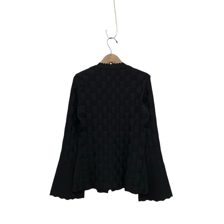 Mame Kurogouchi マメクロゴウチ Links Stitch Knitted Cardigan リンクスステッチニットカーディガン ブラック 1 MM25FW-KN030