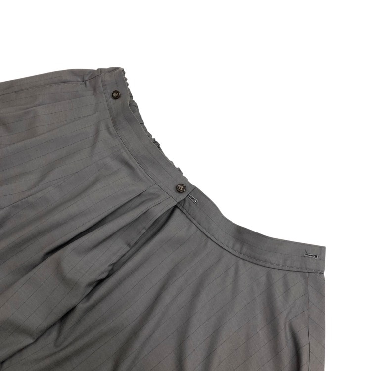 UJOH ウジョー アシンメトリーラップパンツ スレートグレー 2 U742-P07-102