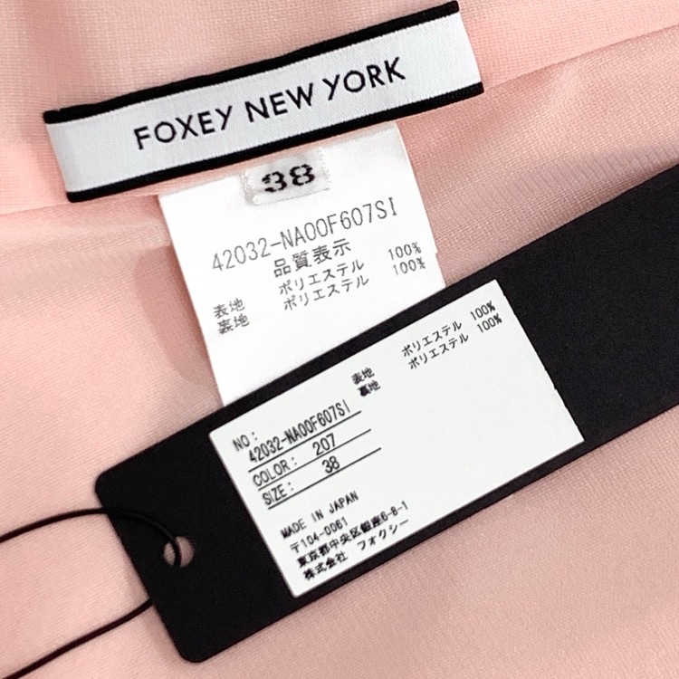 FOXEY NEWYORK フォクシー ナンタケット ドレス ワンピース ピオニーピンク 38 42032-NAOOF