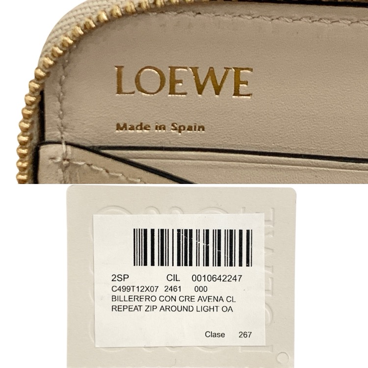 LOEWE ロエベ リピートアナグラム ラウンド長財布 C499T12X07