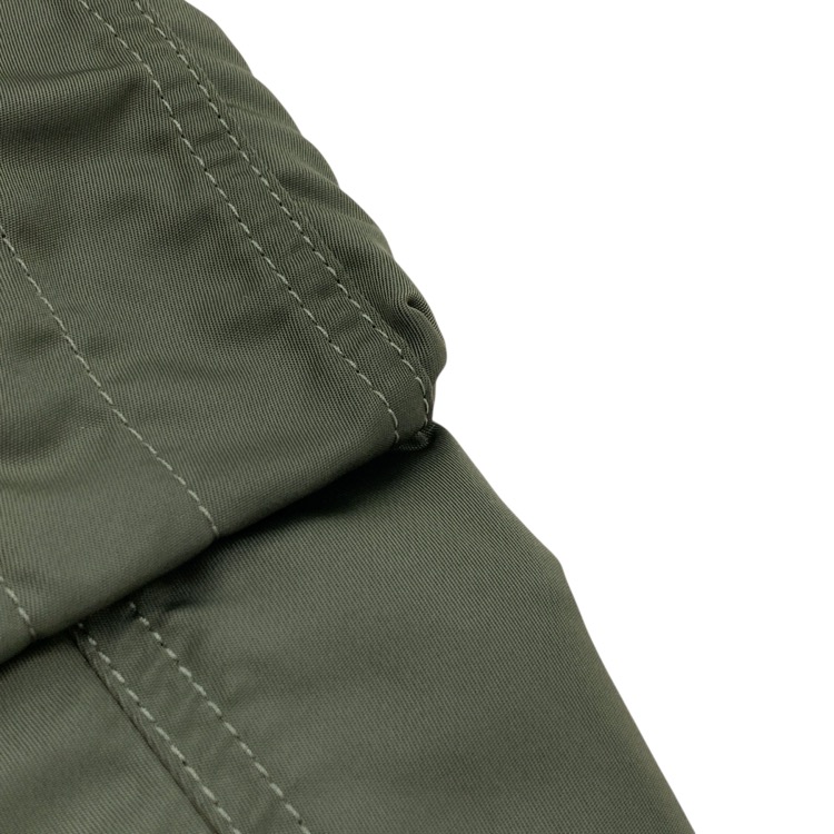 2026SS Mame Kurogouchi マメクロゴウチ Nylon Twill 3D Embroidery Flight Jacket チューリップ刺繍フライトジャケット カーキ 2 MM26SS-JK054