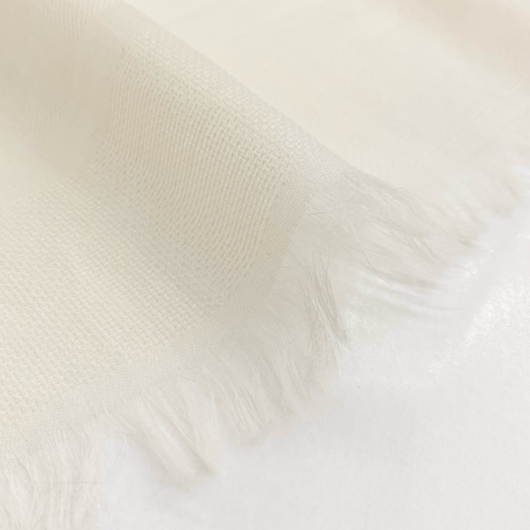 HERMES エルメス カシミヤ シルク ストール 108cm SELLIER セリエ エクリュ