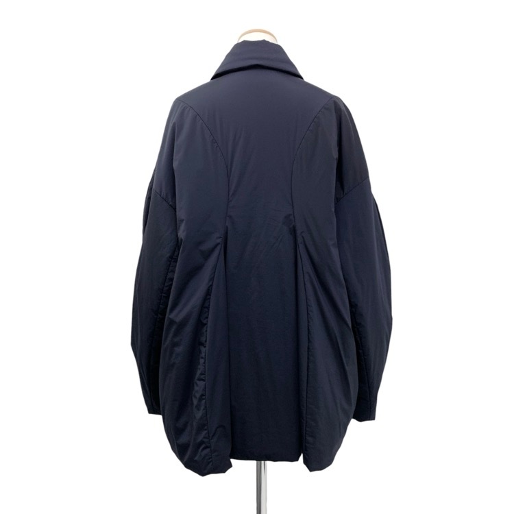 2024SS ENFOLD エンフォルド PANEL PADDED COAT パデットフレア コート ネイビー 38 300HS230-0010