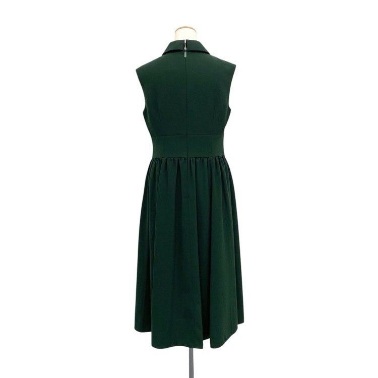 Rene ルネ パールボタン ワンピース 襟付き グリーン 36 534670