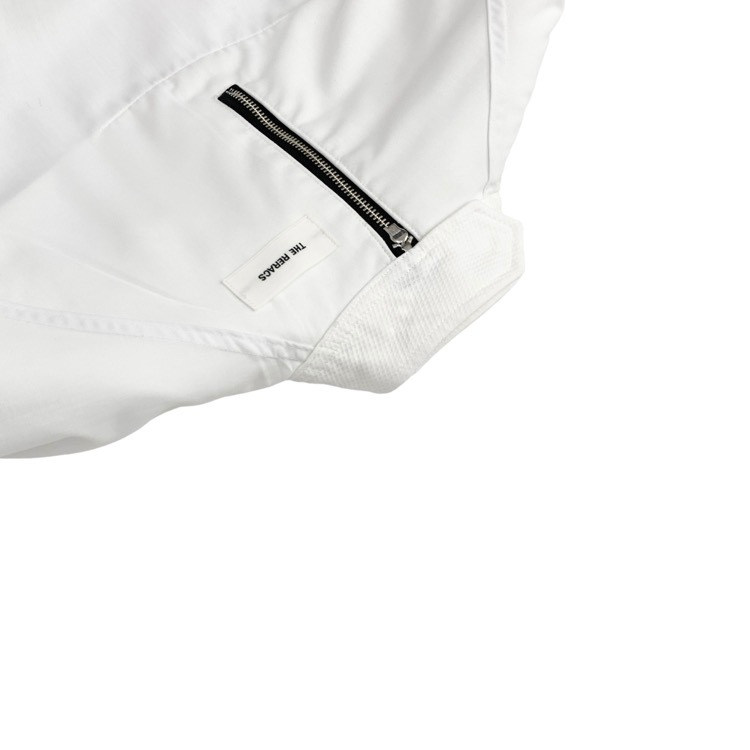 THE RERACS ザ リラクス バックジッププルオーバーブラウス ホワイト 36 22FW-REBL-330L