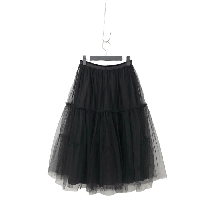 FOXEY フォクシー チュール スカート アネット ブラック 38 41823-ASOO