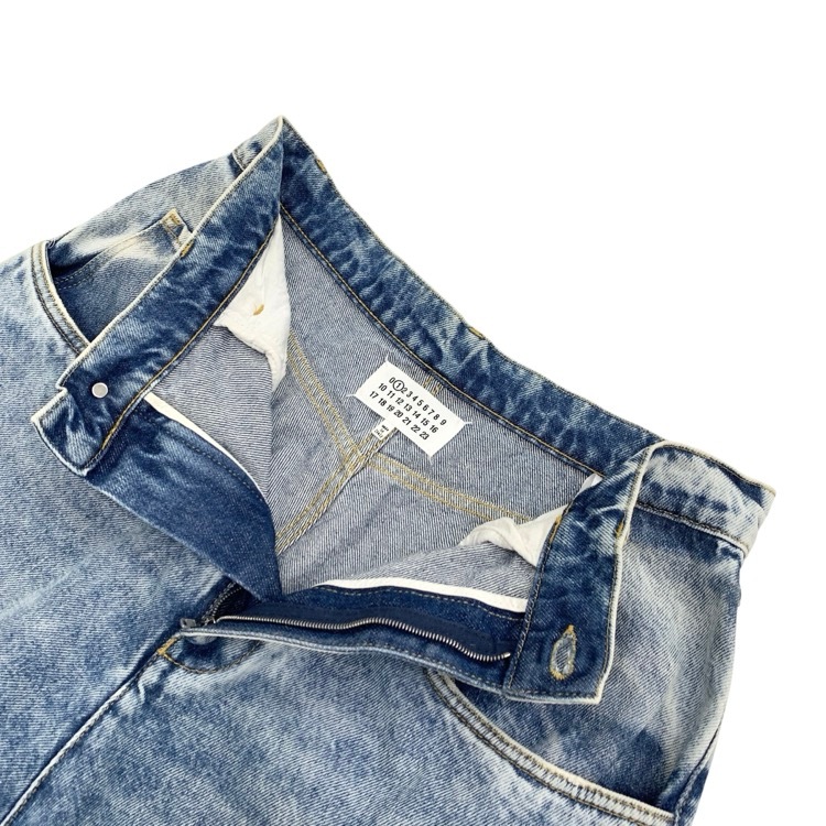 Maison Margiela メゾンマルジェラ スラッシュディテールデニムジーンズ パンツ メンズ ブルー 48 S51LA0051