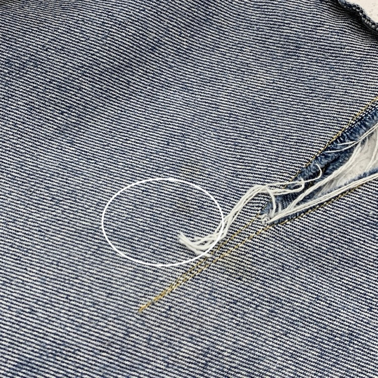Maison Margiela メゾンマルジェラ スラッシュディテールデニムジーンズ パンツ メンズ ブルー 48 S51LA0051