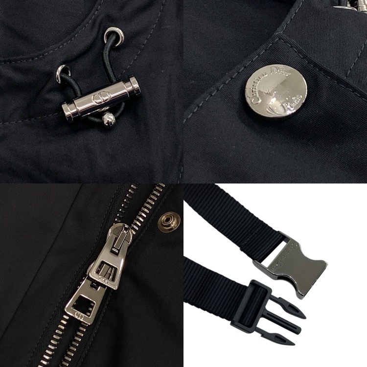 Dior ディオール ロングトレンチケープコート ポンチョ ブラック 34 427M52A3332
