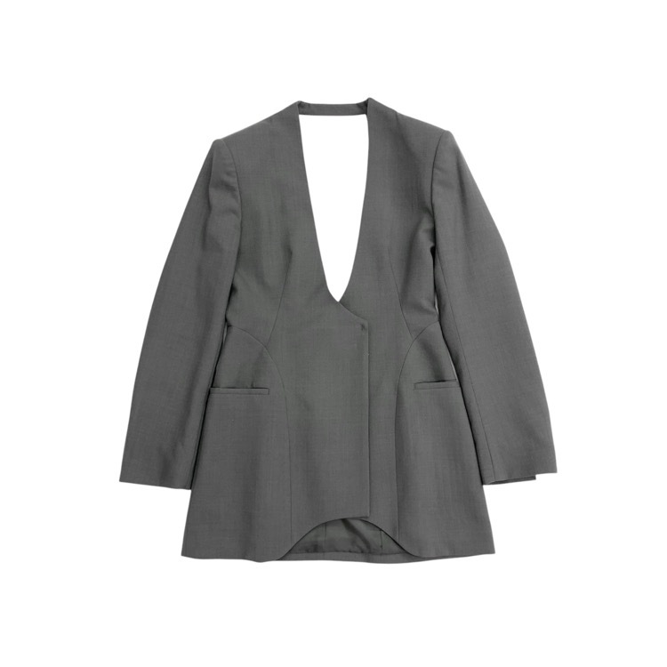 2024AW FETICO フェティコ THETOKYO別注 OPEN BACK TAILORED JACKET オープンバック テーラードジャケット グレージュ 2 FTC242-0220