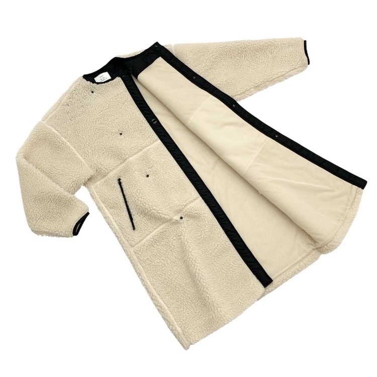 HYKE ハイク FAUX SHEARLING COAT フェイクシアリングコート ホワイト 1 232-17399
