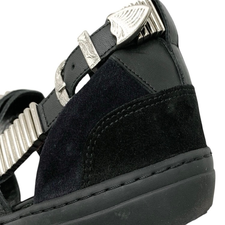 TOGA PULLA トーガプルラ METAL SNEAKER SANDALS メタルスニーカー サンダル ブラック 38 TP61-AJ664
