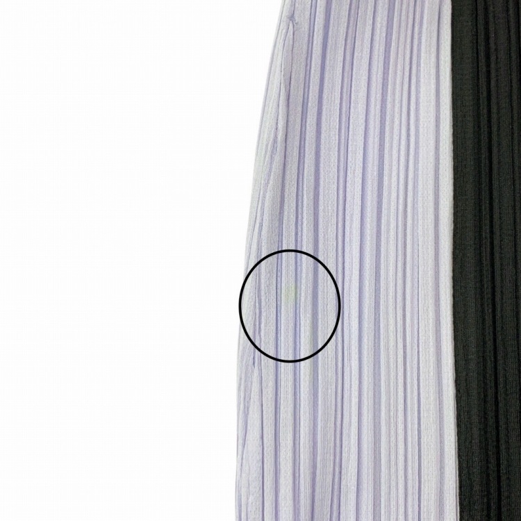 PLEATS PLEASE ISSEY MIYAKE プリーツプリーズ SALT PANTS プリーツストレートパンツ ブラック×ブルー 4 PP41JF472