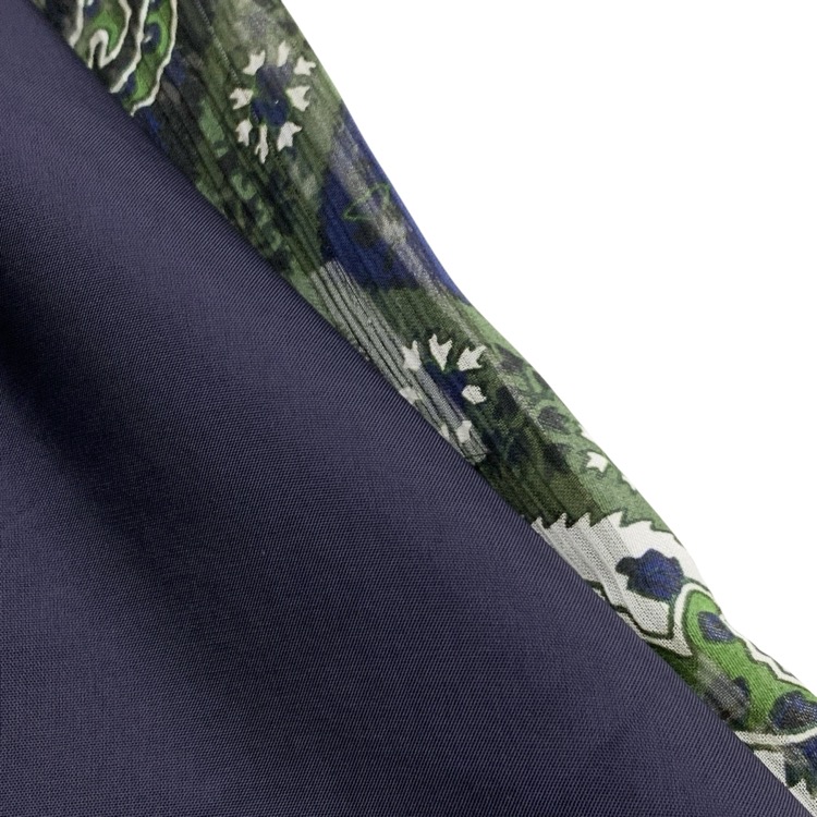 Mame Kurogouchi マメクロゴウチ Stained Glass Printed Top ステンドグラスレースシアートップス グリーン 2 MM20PF-SH703