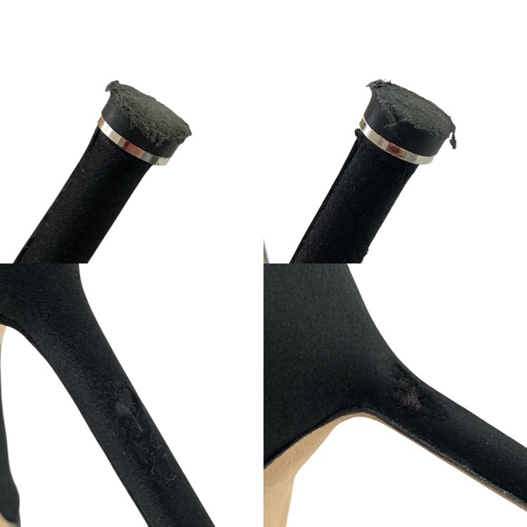 MANOLO BLAHNIK マノロブラニク PLINAIHI ジュエルバックルニーハイブーツ ブラック 38 223-1451-0001