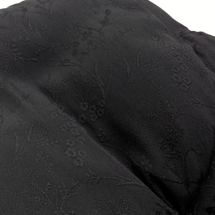 Mame Kurogouchi マメクロゴウチ Floral Jacquard Rounded Down Vest フローラルジャガードラウンドダウンベスト ブラック 3 MM25FW-JK013