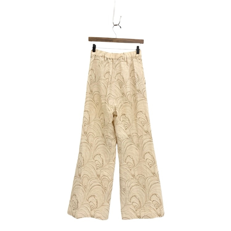 ERiKOKATORi エリコカトリ itary hemp shell pants ヘンプシェルモチーフワイドパンツ ベージュ F EK4-4-2