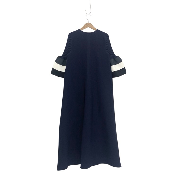 CFCL シーエフシーエル POTTERY SHORT BELL SLEEVE FLARE DRESS ポッタリーフレアニットワンピース シャドーグレーマルチ 3 CF007KH049