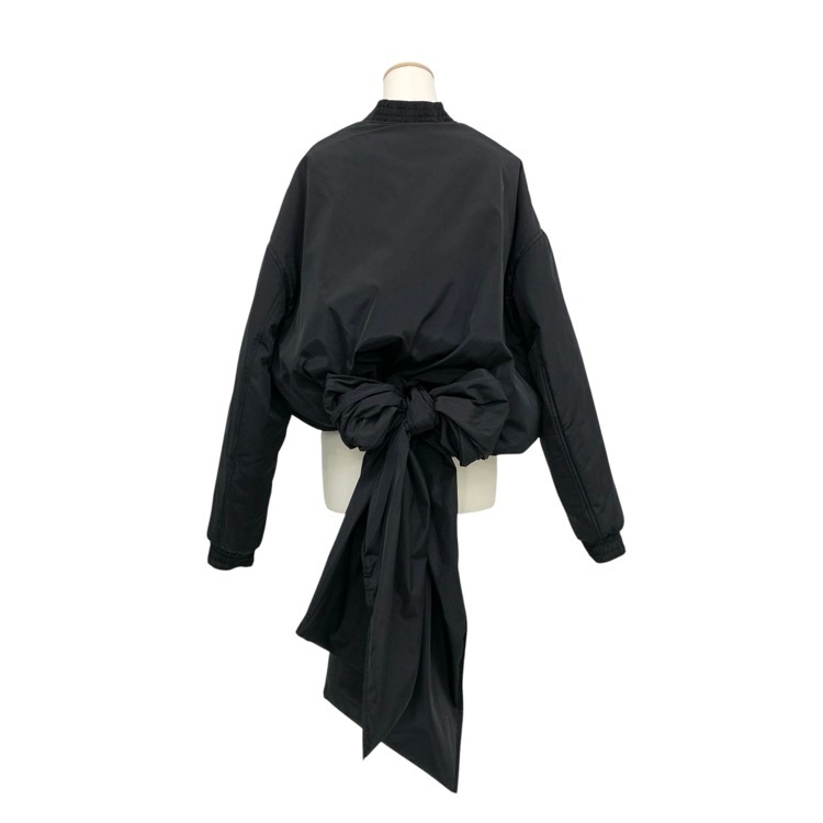 CECILIE BAHNSEN セシリーバンセン UBON JACKET バッリボン中綿ブルゾン ブラック 8 2.23OTW14002