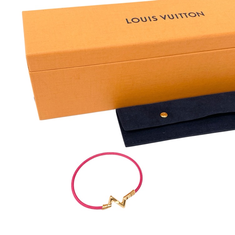 LOUIS VUITTON ルイ・ヴィトン ブレスレット LV ヴォルト アップサイド ダウン PM K18YG×ピンク Q05351