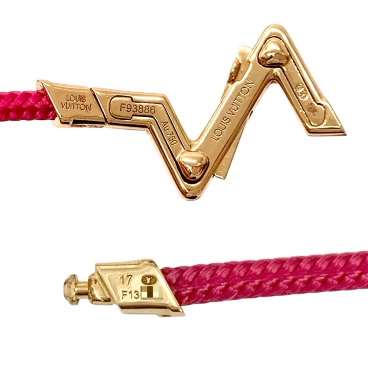 LOUIS VUITTON ルイ・ヴィトン ブレスレット LV ヴォルト アップサイド ダウン PM K18YG×ピンク Q05351