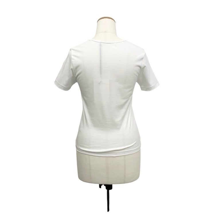 24SS HARUNOBUMURATA ハルノブムラタ JAM TIGHT FIT HM LOGO T-SHIRT ロゴTシャツ カットソー ホワイト 36 HM24S910-AGI07