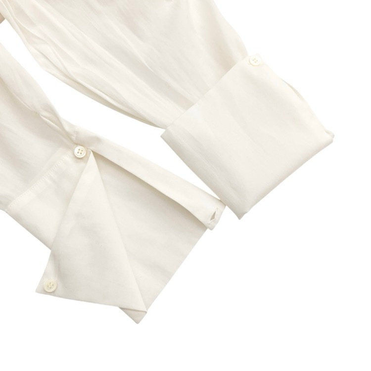 deres デレス23th ブラウス 白 deres デレス23th ブラウス 白 deres デレス sheer dual blouse Alison