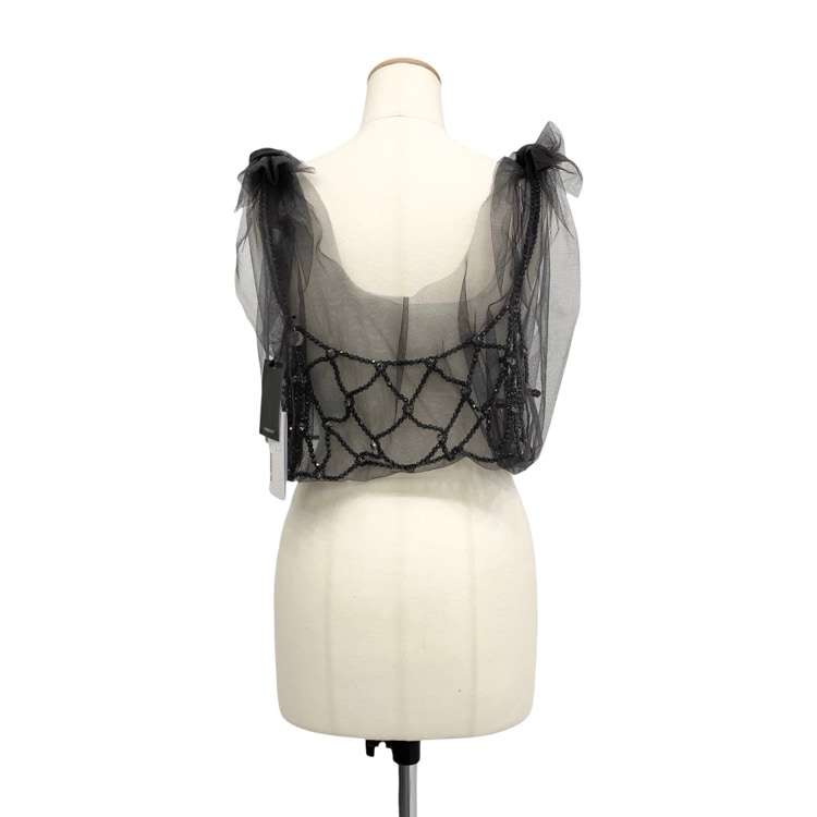 未使用品 Chika Kisada チカキサダ TULLE TOP チュールビジュー