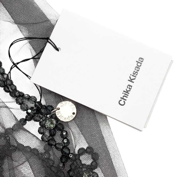未使用品 Chika Kisada チカキサダ TULLE TOP チュールビジュー