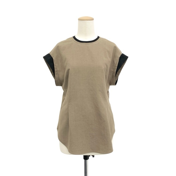 2025SS deres デレス Brynn breezy tops 17th レイヤードスリーブ トップス ミラノベージュ F DER25SS-BL-002