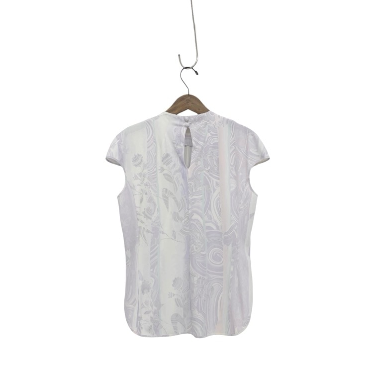 未使用品 2026SS Mame Kurogouchi マメクロゴウチ Marble Print Jersey Short Sleeve Top マーブルプリント パープル 3 MM26SS-JS059