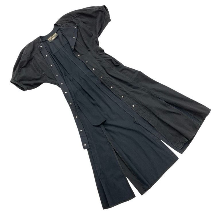 PHOTOCOPIEU フォトコピュー AGATHA デニムワンピース ベルト付 ブラック 36 221AGT