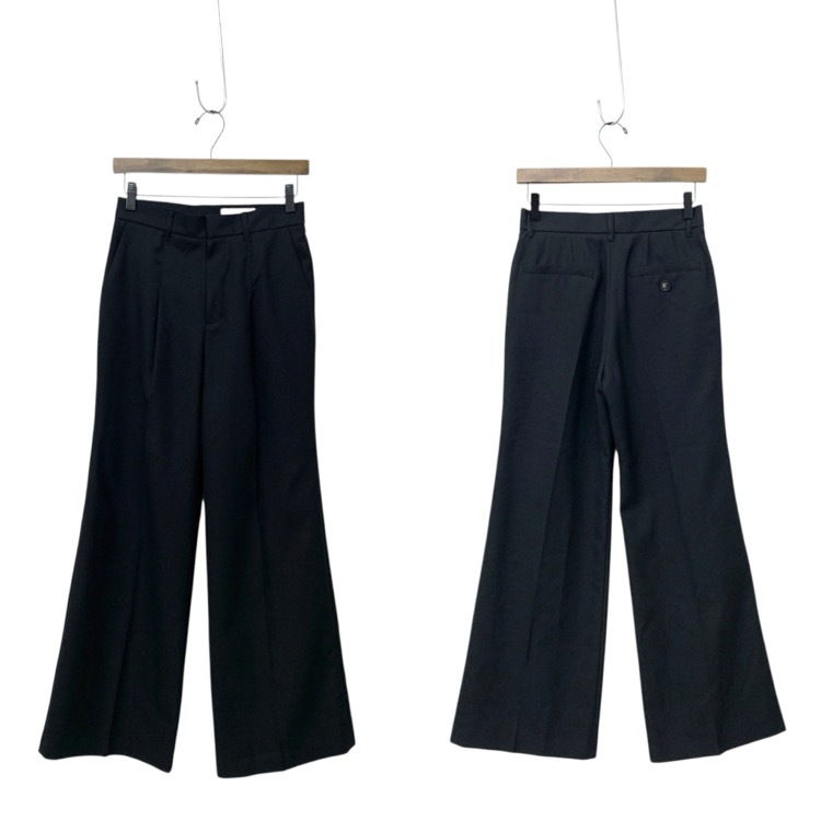 未使用 25SS AKIRANAKA アキラナカ THE TOKYO別注 V Neck Gilet/Straight Flare Pants ジレベストパンツ セットアップ ES2550-BK/ES2551-BK