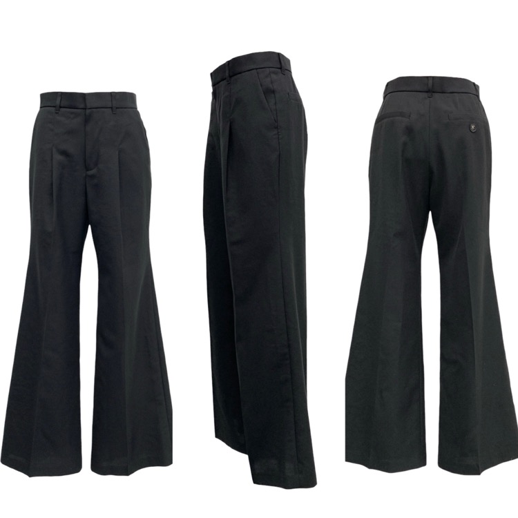 未使用 25SS AKIRANAKA アキラナカ THE TOKYO別注 V Neck Gilet/Straight Flare Pants ジレベストパンツ セットアップ ES2550-BK/ES2551-BK