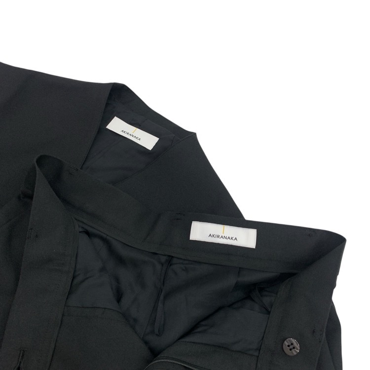未使用 25SS AKIRANAKA アキラナカ THE TOKYO別注 V Neck Gilet/Straight Flare Pants ジレベストパンツ セットアップ ES2550-BK/ES2551-BK