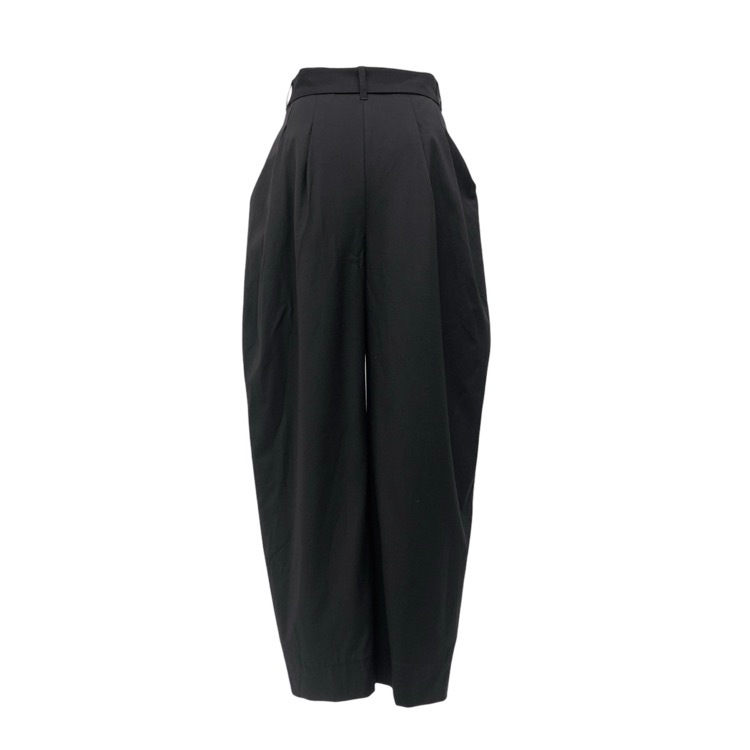 deres デレス Sophia ドレープパンツ ブラック 2 DER23AW-PT-001