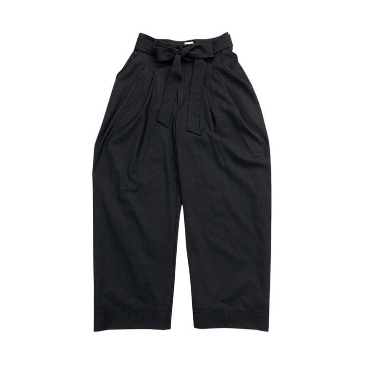 deres デレス Sophia ドレープパンツ ブラック 2 DER23AW-PT-001