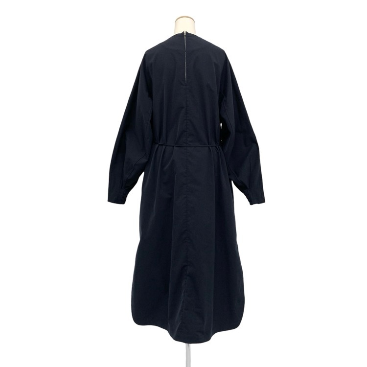HYKE ハイク TASLAN TWILL DRESS タスランツイルワンピース ネイビー 1 242-16219