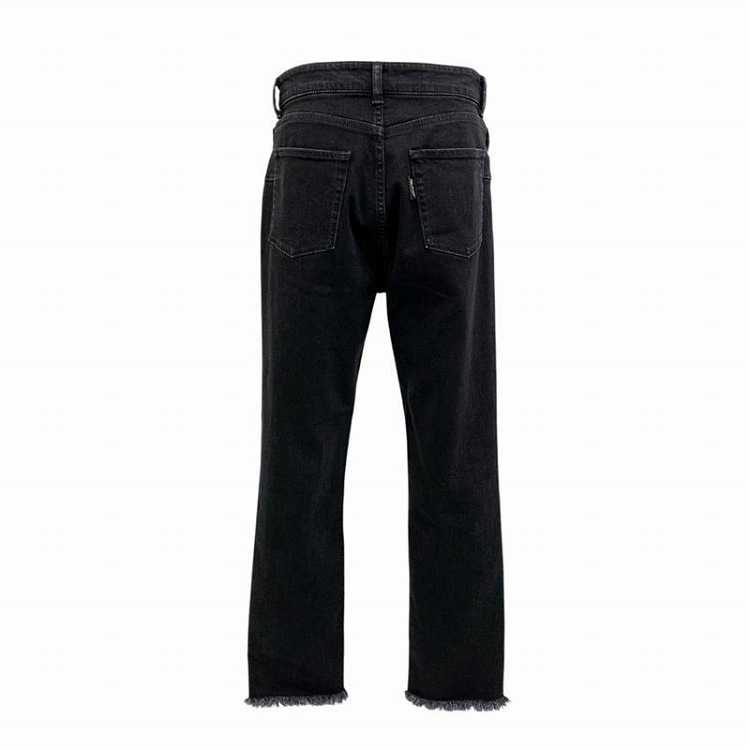 PHOTOCOPIEU フォトコピュー DANTE クロップトデニムパンツ メタルパーツ付 ブラック 38 241DNT