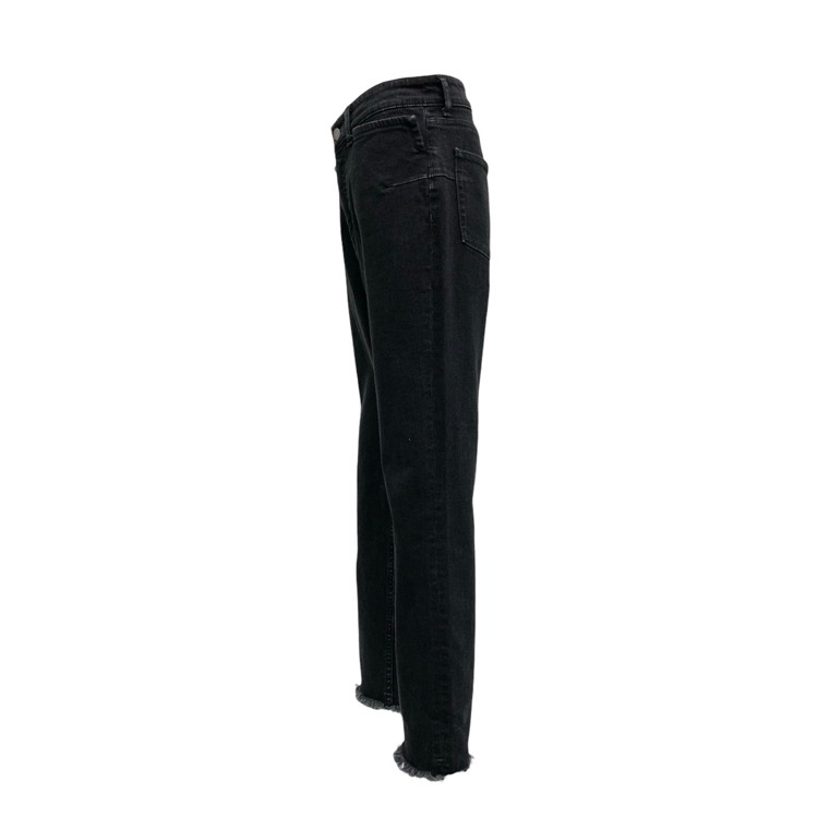 PHOTOCOPIEU フォトコピュー DANTE クロップトデニムパンツ メタルパーツ付 ブラック 38 241DNT