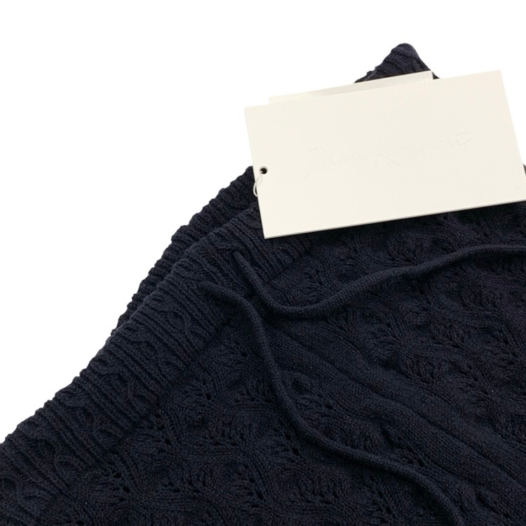 未使用品 2024AW Mame Kurogouchi マメクロゴウチ Openwork Pattern Knitted Loose Leggings 透かし柄レースニットレギンス F MM24FW-AC312
