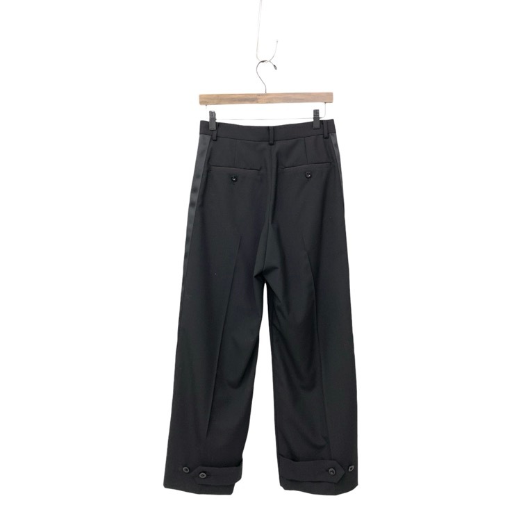 sacai サカイ Suiting Pants サイドラインスーチングスラックス パンツ ブラック 1 22-05905