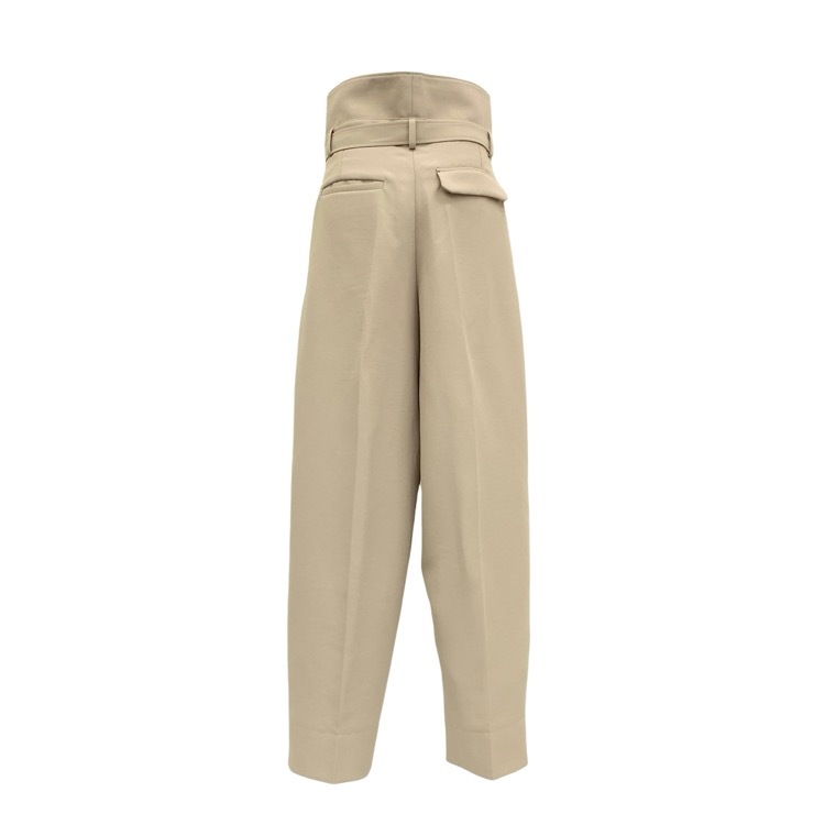 deres デレス Gianna First step pants ハイウエスセンタープレスパンツ ベージュ 2 DER23SS-PT-001