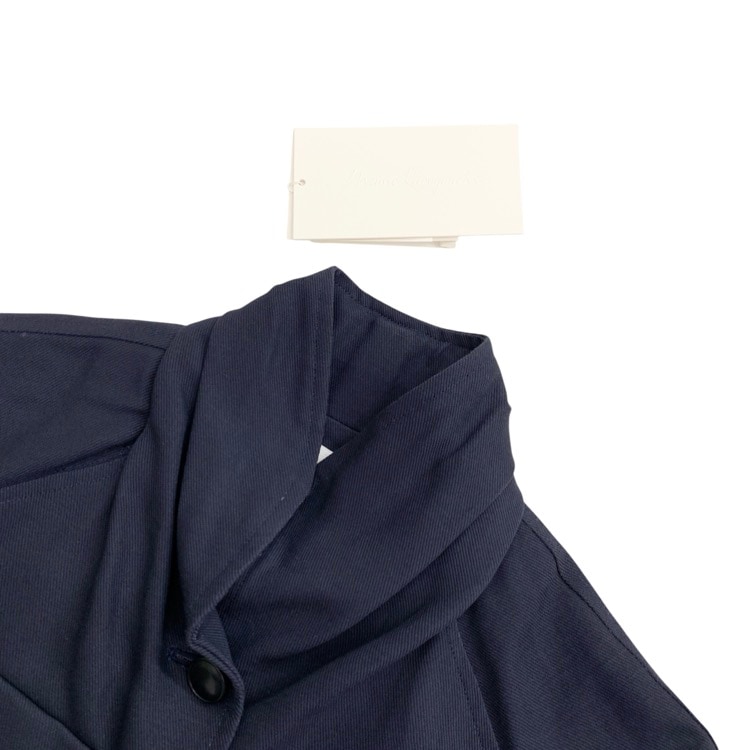 未使用品 Mame Kurogouchi マメクロゴウチ Cotton Linen Twill Short Jacket コットンリネンツイルショートジャケット ネイビー 2 MM23PS-JK711