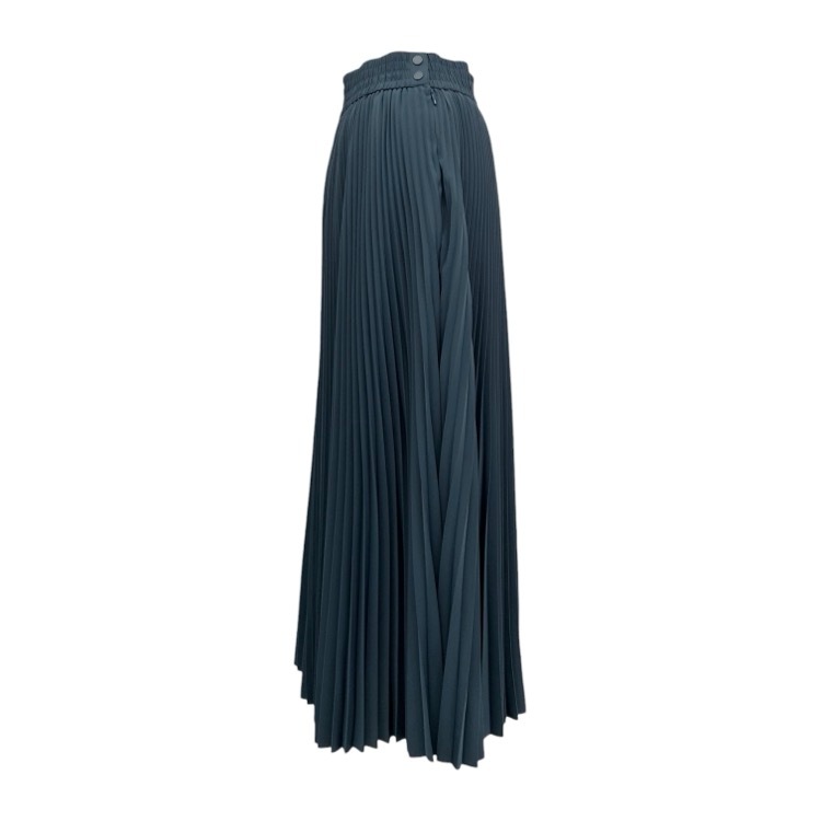 HYKE ハイク Taffeta Pleated skirt タフタプリーツ スカート ブルー 1 232-14135