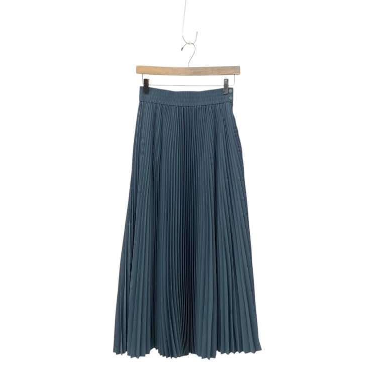 HYKE ハイク Taffeta Pleated skirt タフタプリーツ スカート ブルー 1 232-14135